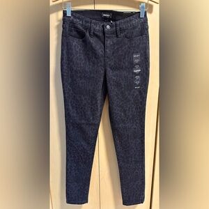 DKNY High-Rise Skinny Ankle Animal Print Jeans - NWT